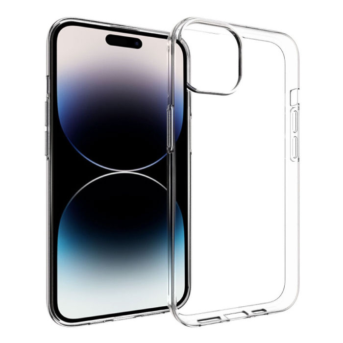 Coque transparente iPhone 15 - Housse en silicone souple Hydrogel Clear - Copy