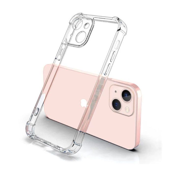 iPhone 15 Plus transparente Bumper-Hülle – flexible Silikonhülle, Hydrogel, klar