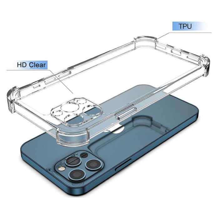 Stuff Certified® iPhone 15 Plus transparente Bumper-Hülle – flexible Silikonhülle, Hydrogel, klar