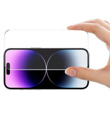 Stuff Certified® iPhone 15 Pro Displayschutzfolie – Hartglasfolie aus gehärtetem Glas