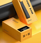 Brand 50.000mAh Powerbank met 4 Oplaadpoorten - LED Display - 66W Batterij Oplader Zwart