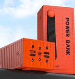 Brand Power Bank da 50.000 mAh con 4 porte di ricarica - Display LED - Caricabatteria da 66 W Nero