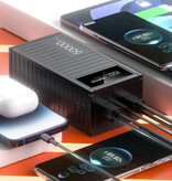 Brand Power Bank da 50.000 mAh con 4 porte di ricarica - Display LED - Caricabatteria da 66 W Rosso