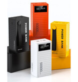 Brand Power Bank 50.000mAh con 4 Puertos de Carga - Pantalla LED - Cargador de Batería 66W Amarillo