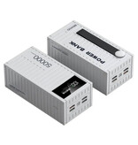 Brand Banque d'alimentation 50 000 mAh avec 4 ports de charge - Écran LED - Chargeur de batterie 66 W Blanc