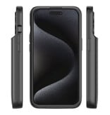 Fraternize iPhone 15 Powercase 4800mAh - Powerbank Battery Case Charger Black