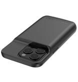 Fraternize iPhone 15 Powercase 4800mAh - Powerbank Battery Case Charger Black