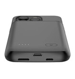 Fraternize iPhone 15 Powercase 4800mAh - Chargeur de boîtier de batterie Powerbank Noir