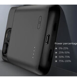 Fraternize iPhone 15 Pro Powercase 4800mAh - Chargeur de boîtier de batterie Powerbank Noir