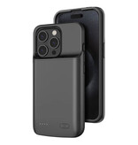 Fraternize iPhone 15 Plus Powercase 5000 mAh – Powerbank-Akku-Ladegerät, Schwarz