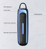 ZUIDID Auricolare aziendale wireless - Auricolare vivavoce aziendale Bluetooth 5.0 Blu