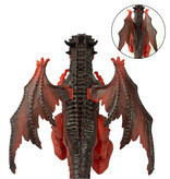 Stuff Certified® Fire Dragon with Remote Control - RC 2.4G Controllable Toy Dino Robot Red