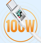 UGREEN Cable de Carga USB-C 100W - 1 Metro - Cable de Datos Cargador Tipo C 6A Blanco