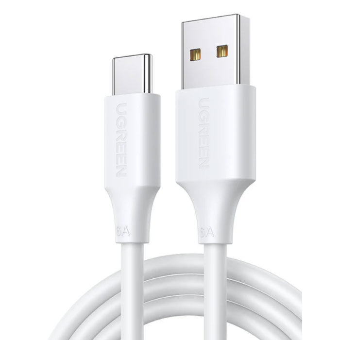 Câble de charge USB-C 100 W - 1 mètre - Câble de données pour chargeur 6A Type C Blanc