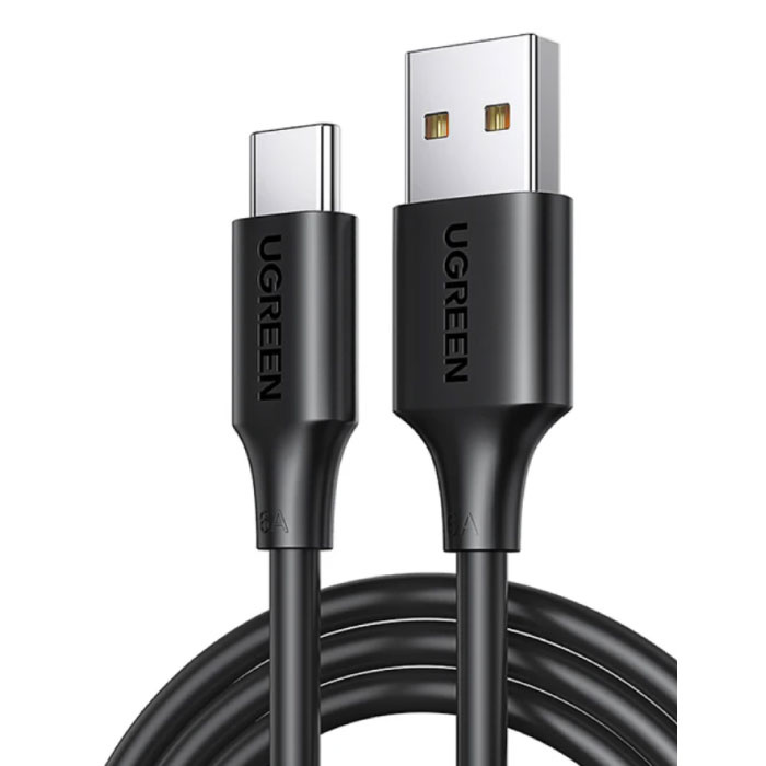 Cable de Carga USB-C 100W - 2 Metros - Cable de Datos Cargador Tipo C 6A Negro