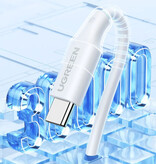 UGREEN Kabel ładujący USB-C 100 W – 2 metry – Kabel do transmisji danych ładowarki 6 A typu C, biały