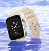 COLMI Smartwatch P71 – Pasek silikonowy – Zegarek monitorujący aktywność sportową fitness, czarny