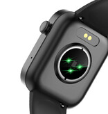 COLMI Smartwatch P71 - Cinturino in silicone - Orologio con tracker di attività sportive e fitness nero