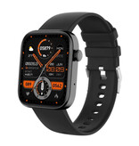 COLMI Smartwatch P71 - Cinturino in silicone - Orologio con tracker di attività sportive e fitness nero
