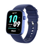 COLMI Montre connectée P71 - Bracelet en silicone - Montre tracker d'activité sportive fitness bleu