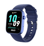 COLMI Reloj inteligente P71 - Correa de silicona - Reloj rastreador de actividad deportiva Fitness Azul