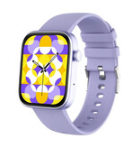 COLMI Montre intelligente P71 - Bracelet en silicone - Montre de suivi d'activité sportive fitness Violet