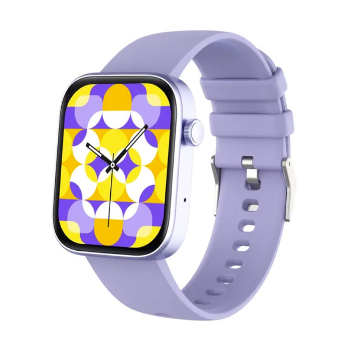 Montre intelligente P71 - Bracelet en silicone - Montre de suivi d'activité sportive fitness Violet