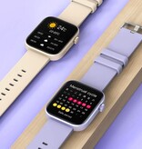 COLMI Smartwatch P71 – pasek silikonowy – zegarek z monitorem aktywności sportowej, złoty