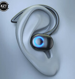 XZT Auriculares inalámbricos con gancho para la oreja - Auriculares manos libres para deportes empresariales Bluetooth 5.0 Negro