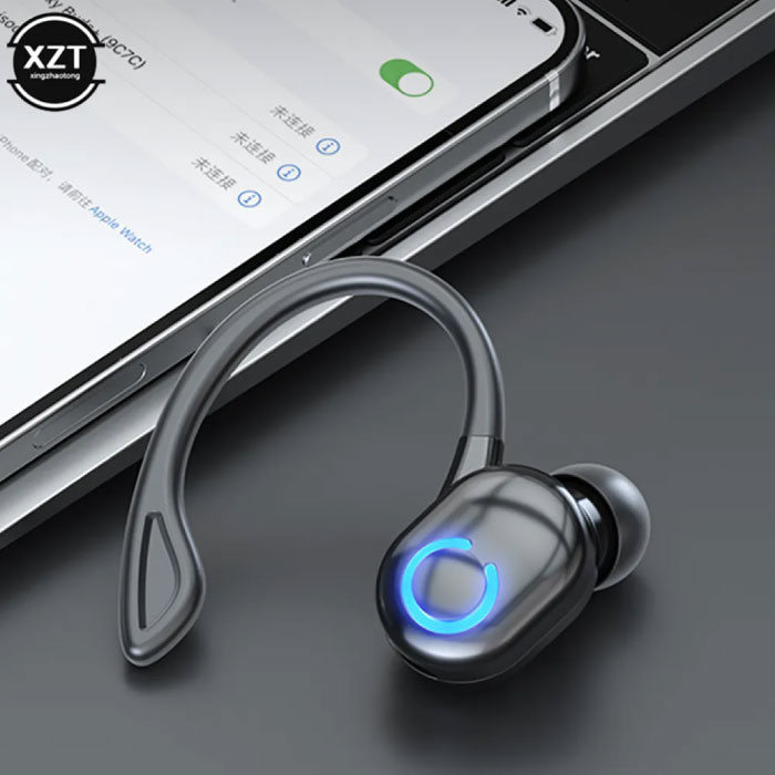 XZT Wireless Headset with Earhook - Business Sports Handsfree Earbud Bluetooth 5.0 Black