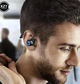 XZT Casque sans fil avec tour d'oreille - Écouteurs mains libres Bluetooth 5.0 Business Sports Noir