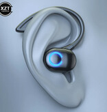 XZT Auriculares Inalámbricos con Gancho para la Oreja - Auricular Manos Libres para Deportes Empresariales Bluetooth 5.0 Blanco