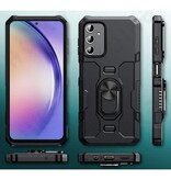 Huikai Samsung Galaxy Note 20 Hülle + Kickstand-Magnet – stoßfeste Abdeckung mit Popgrip Pink