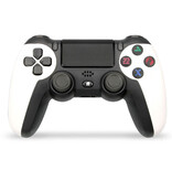 NEYOU Controller di gioco per PlayStation 4 - Gamepad PS4 Bluetooth 4.0 con doppia vibrazione bianca