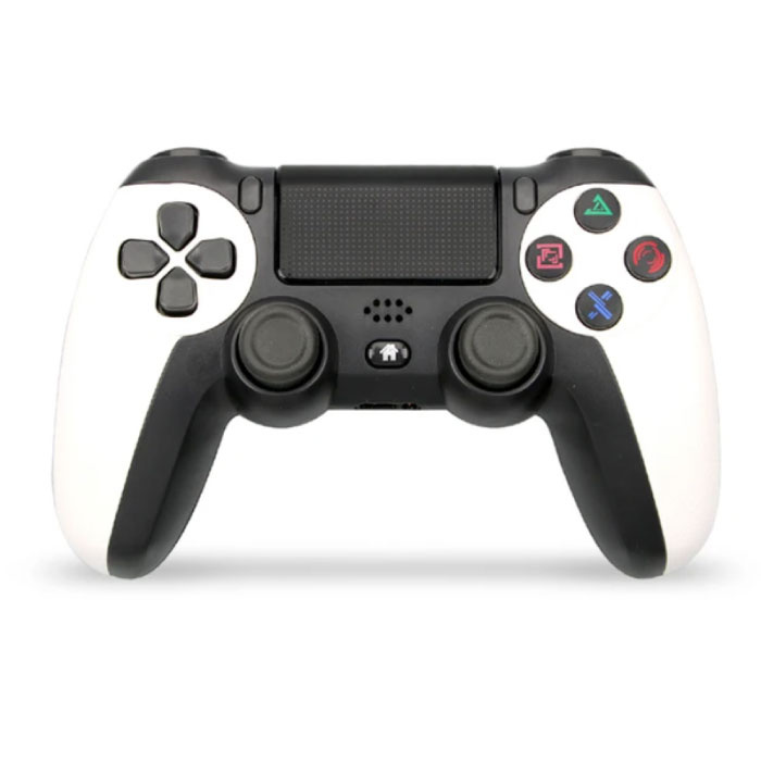 Gaming-Controller für PlayStation 4 – PS4 Bluetooth 4.0 Gamepad mit doppelter Vibration, Weiß
