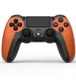 NEYOU Mando Gaming para PlayStation 4 - PS4 Bluetooth 4.0 Gamepad con Doble Vibración Naranja