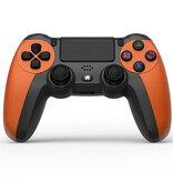 NEYOU Manette de jeu pour PlayStation 4 - Manette de jeu PS4 Bluetooth 4.0 avec double vibration Orange
