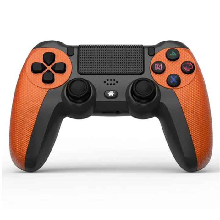 Controller di gioco per PlayStation 4 - Gamepad PS4 Bluetooth 4.0 con doppia vibrazione arancione