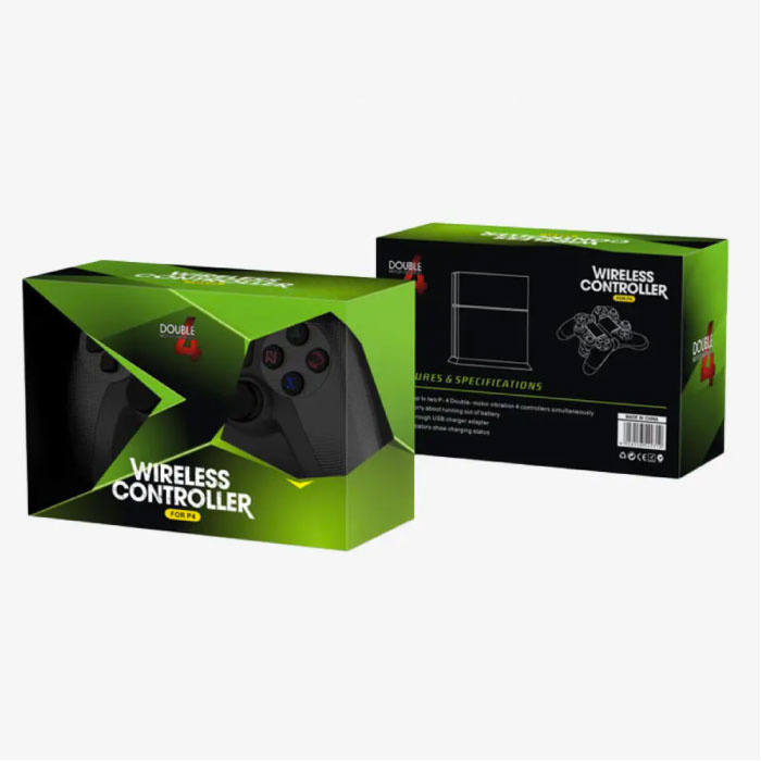 NEYOU Manette de jeu pour PlayStation 4 - Manette de jeu PS4 Bluetooth 4.0 avec double vibration noir