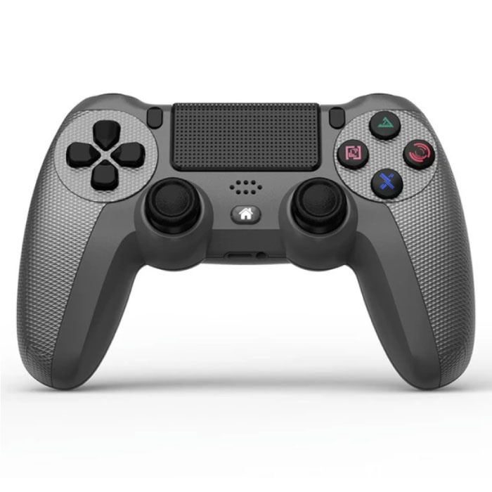 Gaming-Controller für PlayStation 4 – PS4 Bluetooth 4.0 Gamepad mit doppelter Vibration, Grau