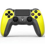 NEYOU Manette de jeu pour PlayStation 4 - Manette de jeu PS4 Bluetooth 4.0 avec double vibration jaune