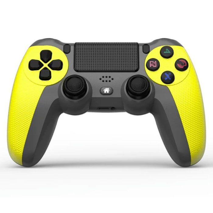 Gaming Controller for PlayStation 4 - PS4 Bluetooth 4.0 Gamepad with Double Vibration Yellow