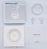 OPPO Auriculares inalámbricos Enco Air 3 - Auriculares con cancelación de ruido AI Auriculares Bluetooth 5.3 Blanco
