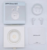 OPPO Enco Air 3 Wireless Earphones - AI Noise Canceling Earbuds Bluetooth 5.3 Earphone White
