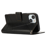 Stuff Certified® Étui portefeuille à rabat pour iPhone XS - Étui portefeuille en cuir - Violet
