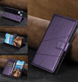 Stuff Certified® iPhone 13 Mini Flip Case Wallet - Wallet Cover Leather Case - Purple