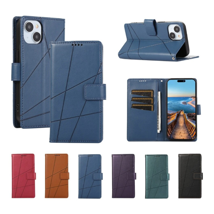 Xiaomi Poco F5 Flip Case Wallet - Funda de cuero con funda tipo billetera