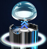 DUTRIEUX Paquet de 2 lampes de poche LED – Lampe de camping haute puissance rechargeable par USB, étanche, noire