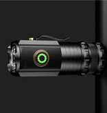 ZHIYU Mini lampe de poche LED avec aimant et clip – 2000 lumens USB type C rechargeable SST20 lanterne de camping bleue