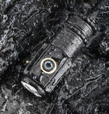 ZHIYU Mini lampe de poche LED avec aimant et clip – 2000 lumens USB type C rechargeable SST20 lanterne de camping bleue